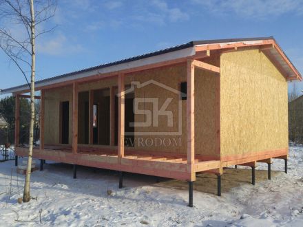  Строительство Дома- Бани из СИП панелей в Усть -Ижоре Ленинградской области.