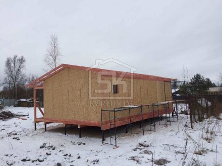  Строительство дома и бани из СИП панелей в Усть -Ижоре Ленинградской области.