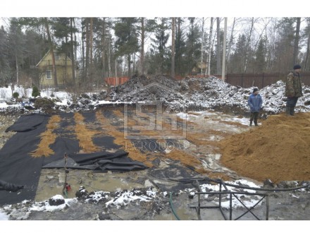 Строительство дома из СИП панелей по индивидуальному проекту в ДНП " ДУБКИ"  Ленинградской области.