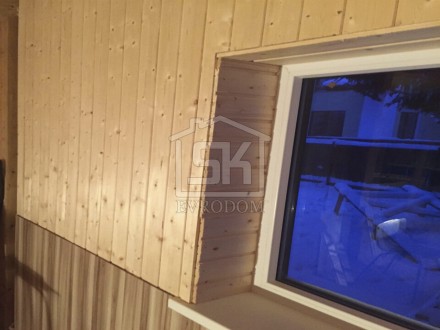 Строительство дома из СИП панелей по индивидуальному проекту в Ленинградской области п. Вырица 