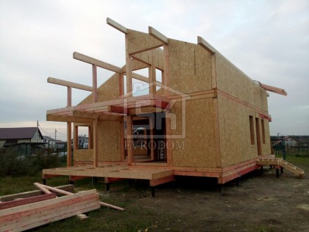 Строительство дома из СИП панелей по типовому проекту &quot;БАРОН&quot; в СНТ &quot; Дружное&quot; Ленинградской области.