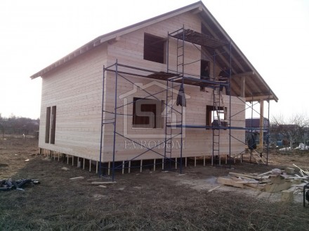 Строительство каркасного дома по индивидуальному проекту в СНТ &quot; ТЮЛЬПАН&quot; Ленинградской области Гатчинского района.
